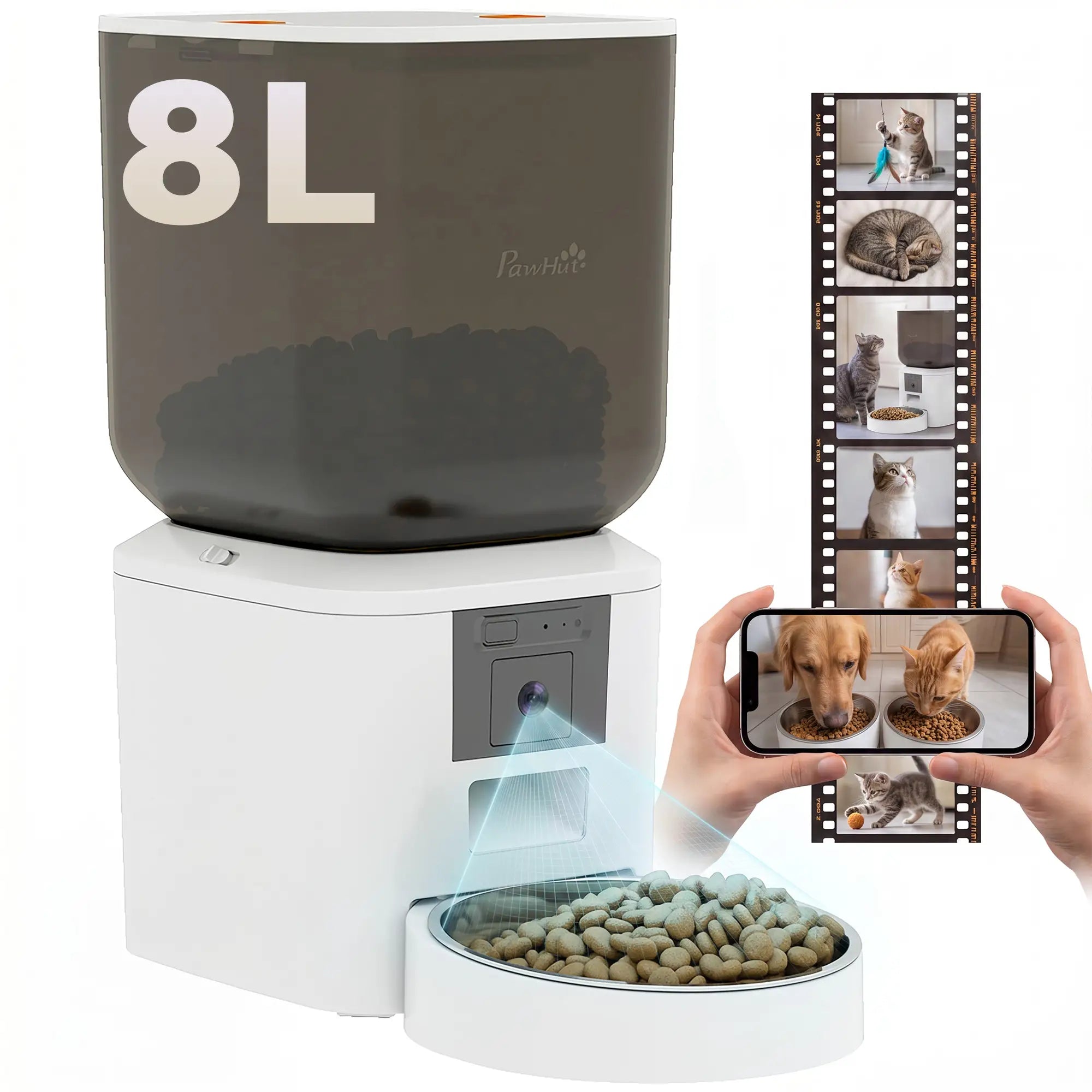 WiFi Cat Feeder with Camera, 8L, 2-Way Audio Dog Bowls at Gallery Canada