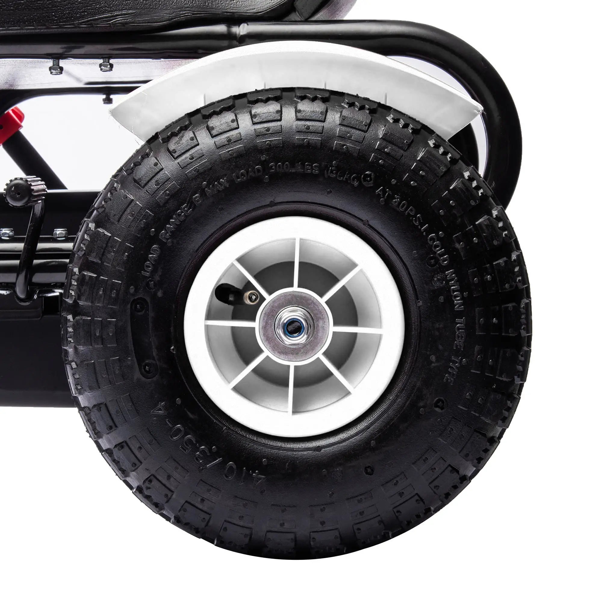 Kids Pedal Go Kart, Adjustable Bucket, Handbrake, 4 Rubber Wheels, White Pedal Go Karts for Kids at Gallery Canada