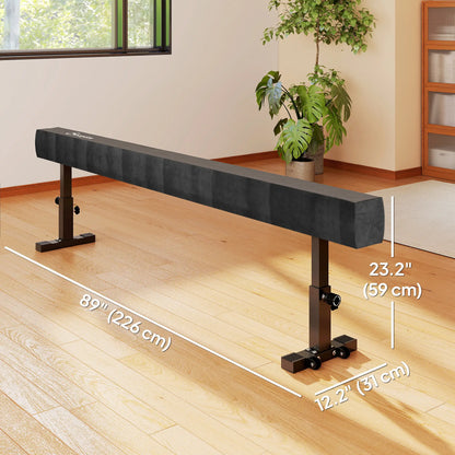 7.5ft Adjustable Balance Beam, Gymnastics Equipment with Wheels Gymnastics Mats at Gallery Canada