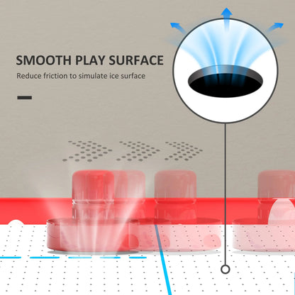 40 Folding Air Hockey Table, 2 Pucks, 2 Pushers, Scoreboard, White Game Tables at Gallery Canada
