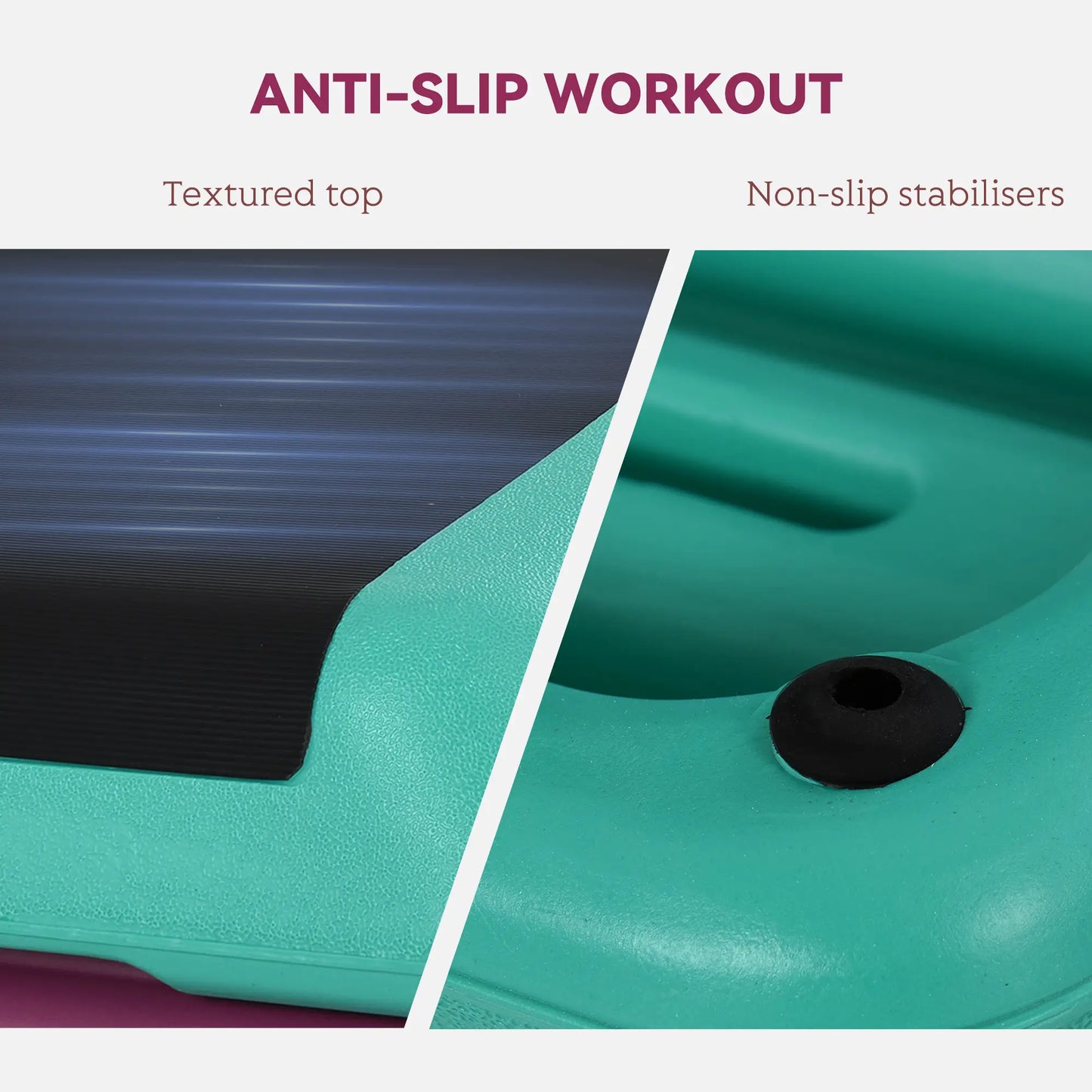 3.9"/5.9"/7.9" Aerobic Stepper, Non-Slip Top, Indoor Outdoor, Multicolour Aerobic Equipment at Gallery Canada