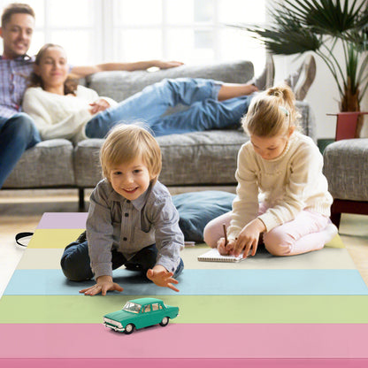 PU Leather Tri-Folding Gymnastics Tumbling Mat with Carrying Handles, Macaron Yoga & Gym Mats at Gallery Canada