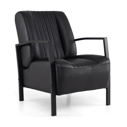PU Leather Upholstered Armchair