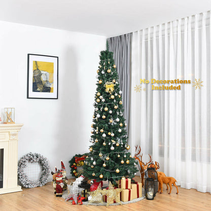PVC Artificial Slim Pencil Christmas Tree, 7', Green Christmas Tree at Gallery Canada