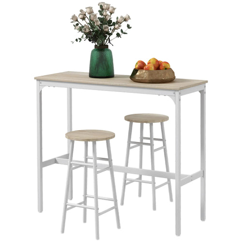 3-Piece Counter Height Bar Table And Chairs Set For 2