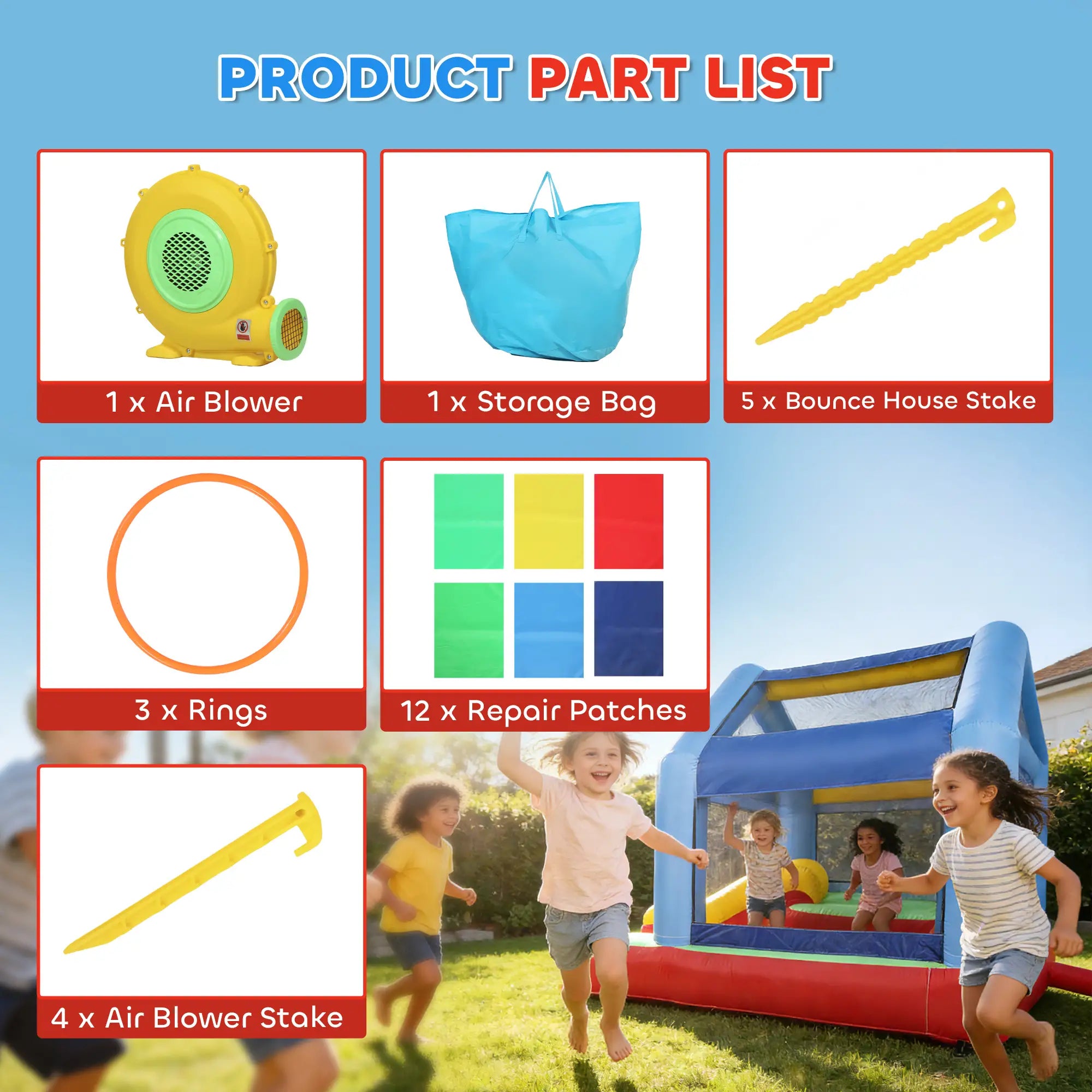Kids Bouncy Castle, Inflatable Bounce House With Slide, Ball Pit Inflatables at Gallery Canada