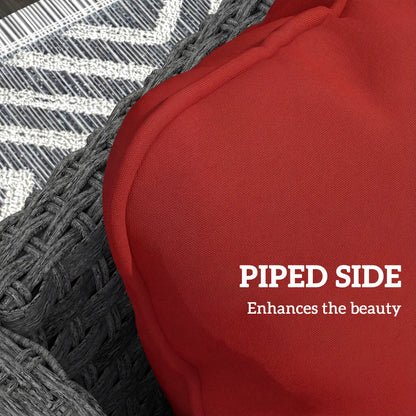 Patio Chair Cushions Set, 2 Seat Cushion Back Pillows, Wine Red Patio Chair Cushions at Gallery Canada