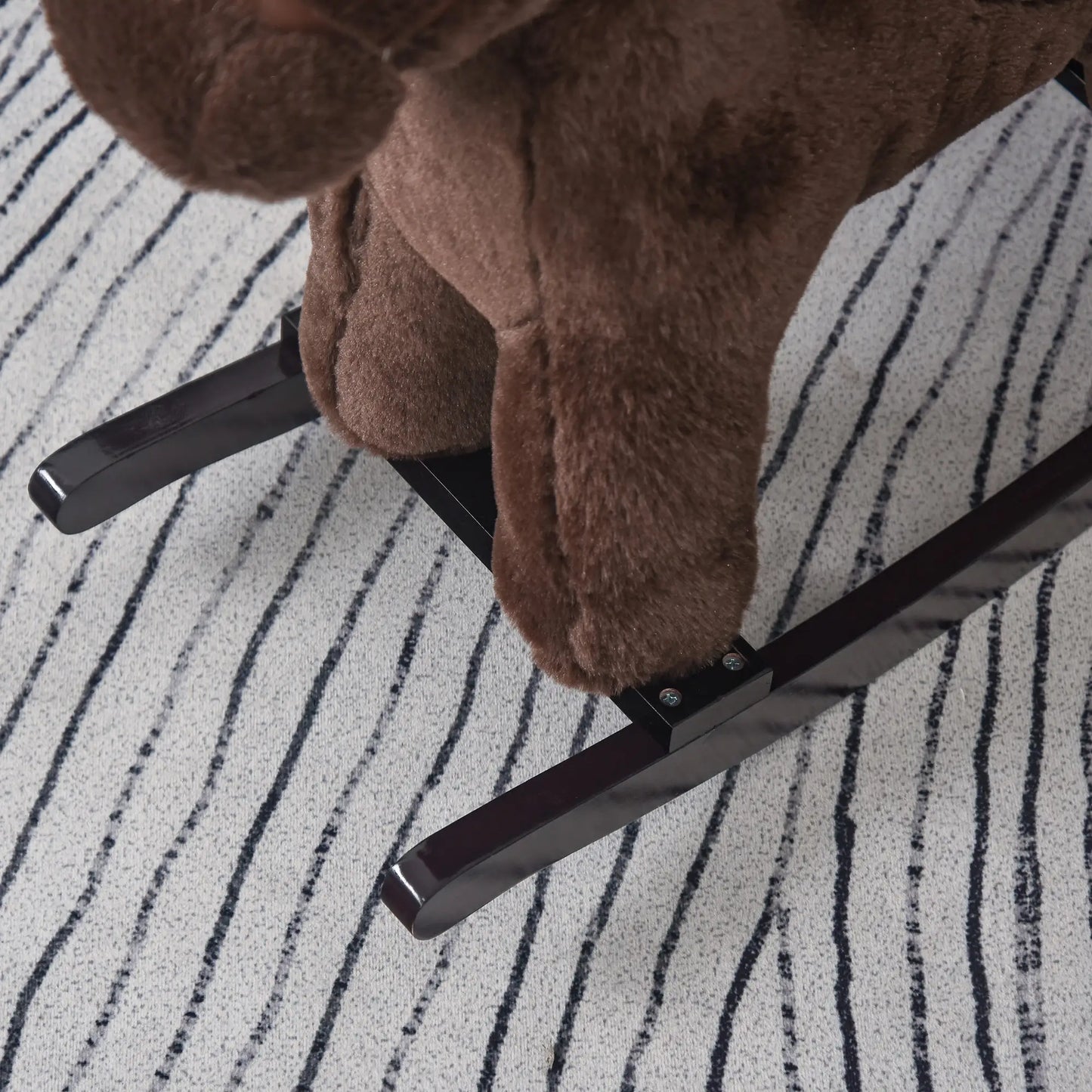 Kids Plush Ride-On Rocking Horse, Bear Toy, Realistic Sounds, Brown Rocking Horses at Gallery Canada