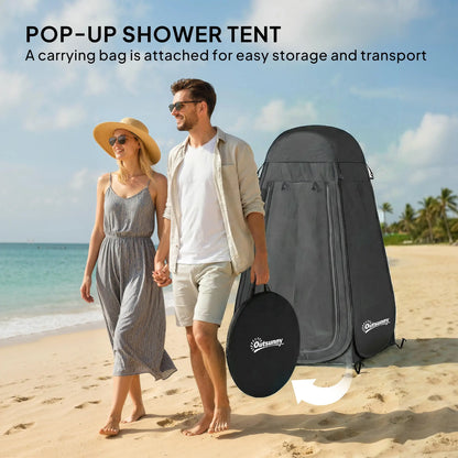 Pop Up Shower Tent, Portable Privacy Room, Black Camping Tents at Gallery Canada