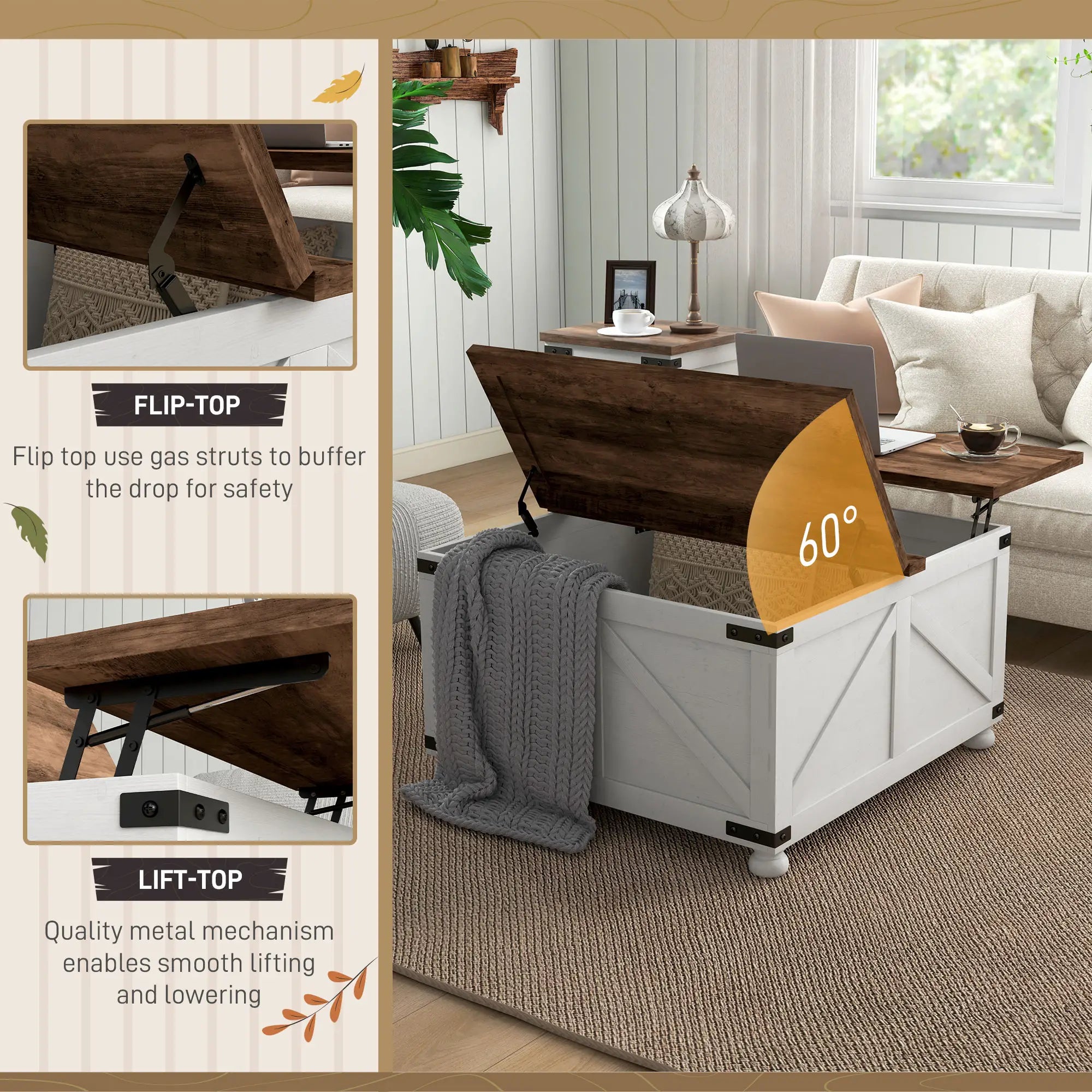 Lift Top Coffee Table, 32