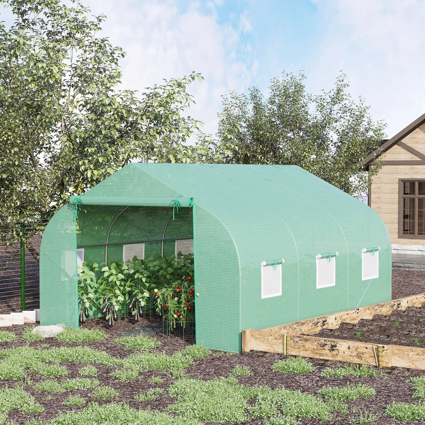 Walk-In Greenhouse, Portable Garden Plant Greenhouse, Premium Steel Frame Walk In Greenhouses at Gallery Canada