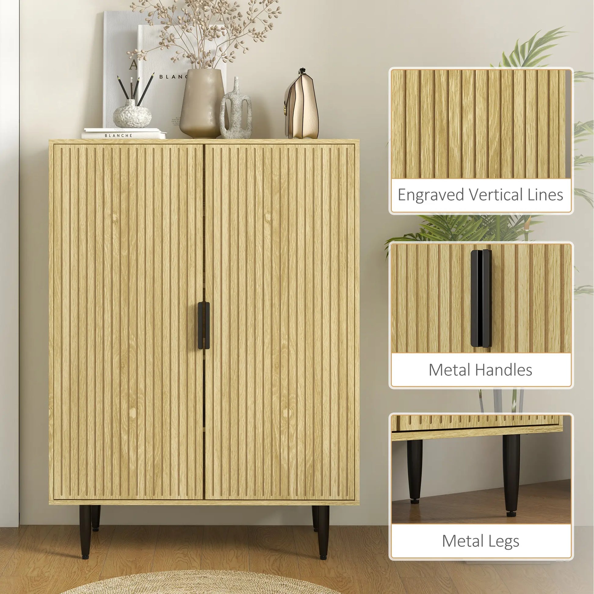 5-Tier Shoe Cabinet, Adjustable Shelves, 15 Pair Storage, Oak Shoe Storage Cabinets & Racks at Gallery Canada