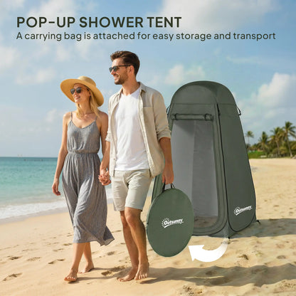 Pop Up Shower Tent, Portable Privacy Room, With Carrying Bag, Green Camping Tents at Gallery Canada