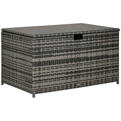 113 Gallon Outdoor Storage Box, Rattan Deck Box, Grey Patio Storage Boxes at Gallery Canada
