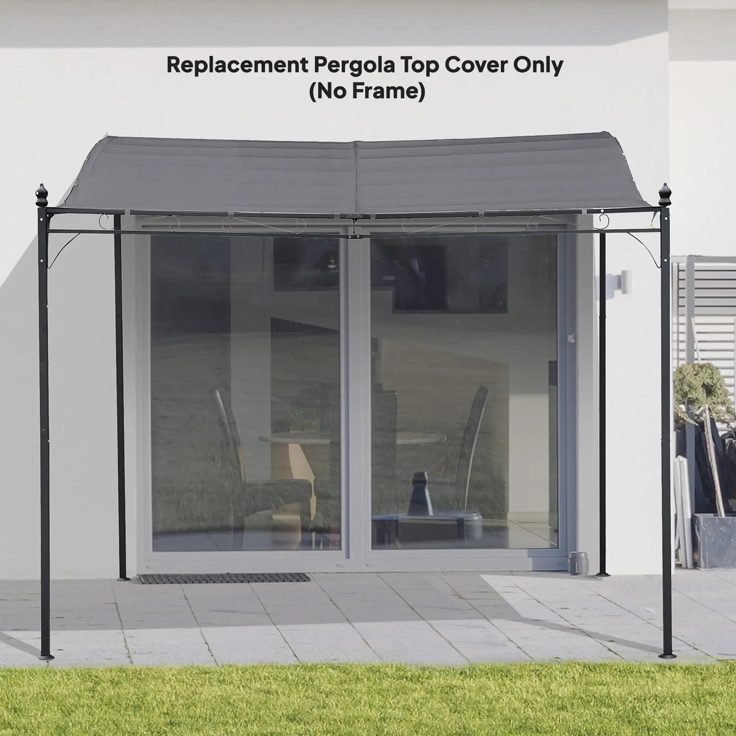 Canopy Replacement, Pergola Shade Cover, 10' x 10', Dark Grey Gazebo Canopy Replacement at Gallery Canada