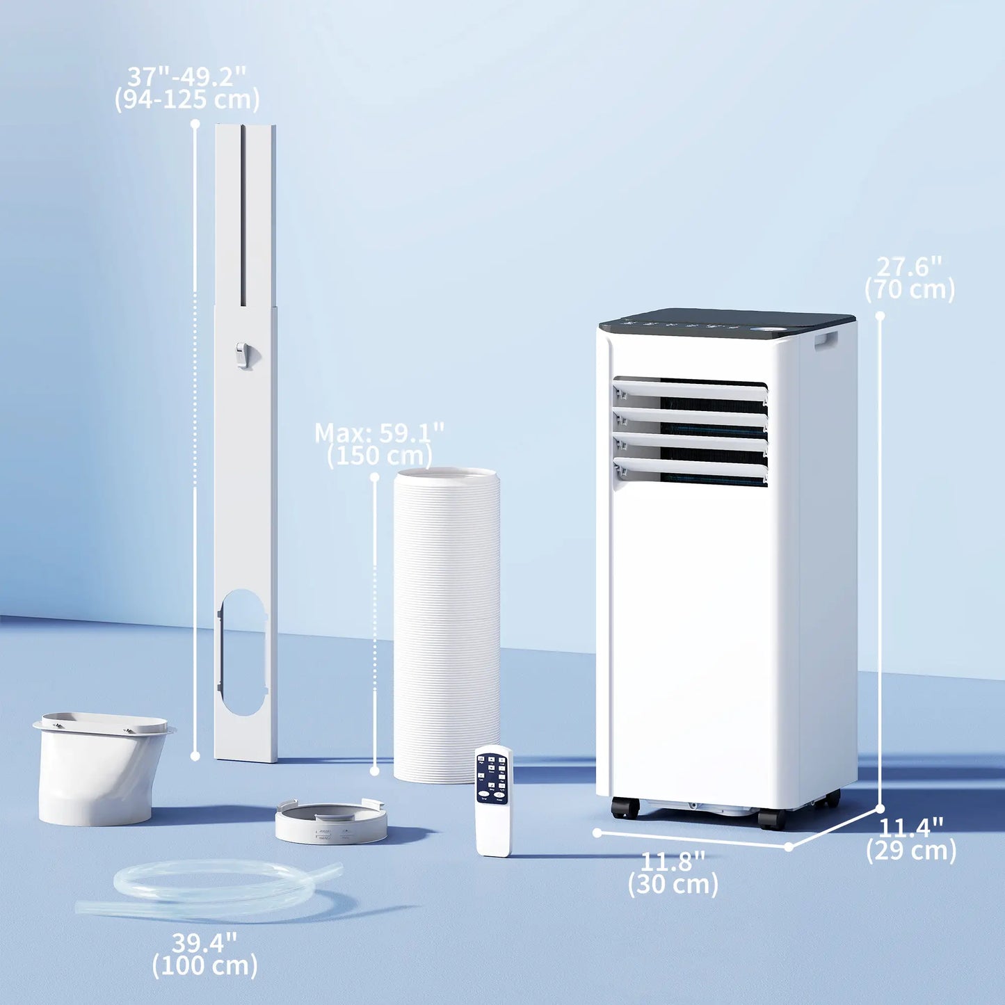 10000 BTU Portable AC, Dehumidifier, Fan, WiFi Voice Remote, 441 Sq. ft Air Conditioner at Gallery Canada