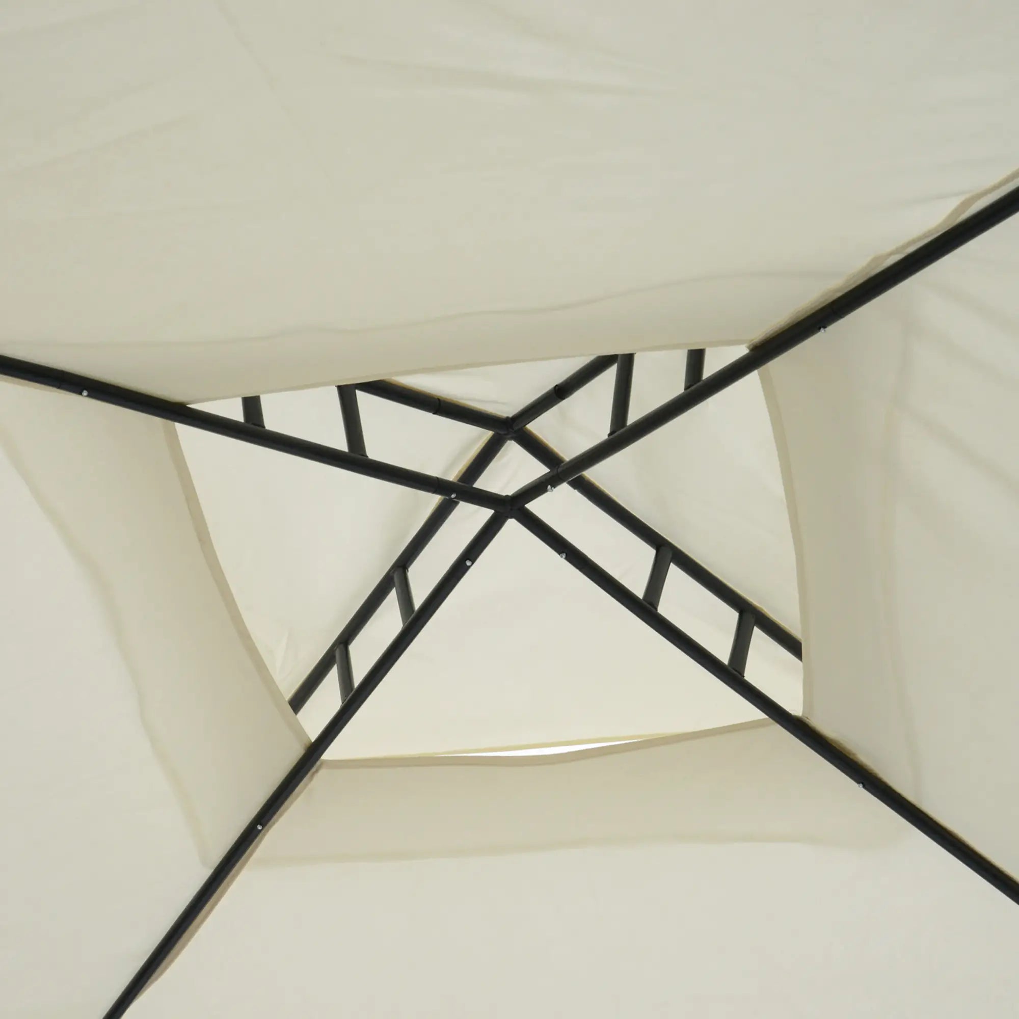 10' x 10' Patio Gazebo, Steel Frame, Mosquito Netting, Cream White Gazebos at Gallery Canada