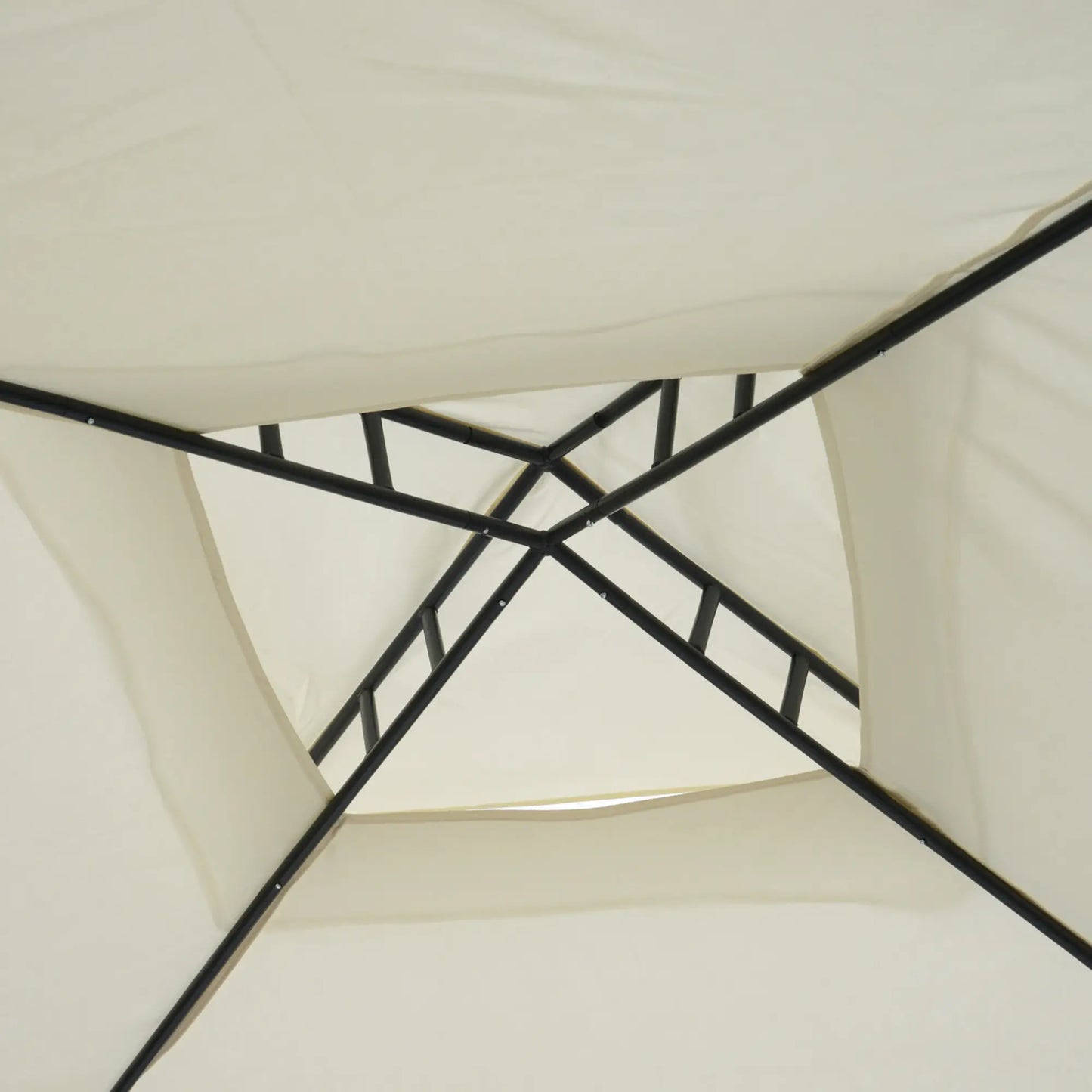 10' x 10' Patio Gazebo, Steel Frame, Mosquito Netting, Cream White Gazebos at Gallery Canada