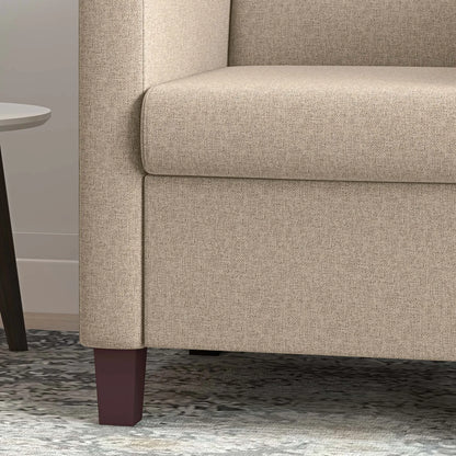 Modern Fabric Accent Chair, with Seat Cushion, Light Brown Accent Chairs at Gallery Canada