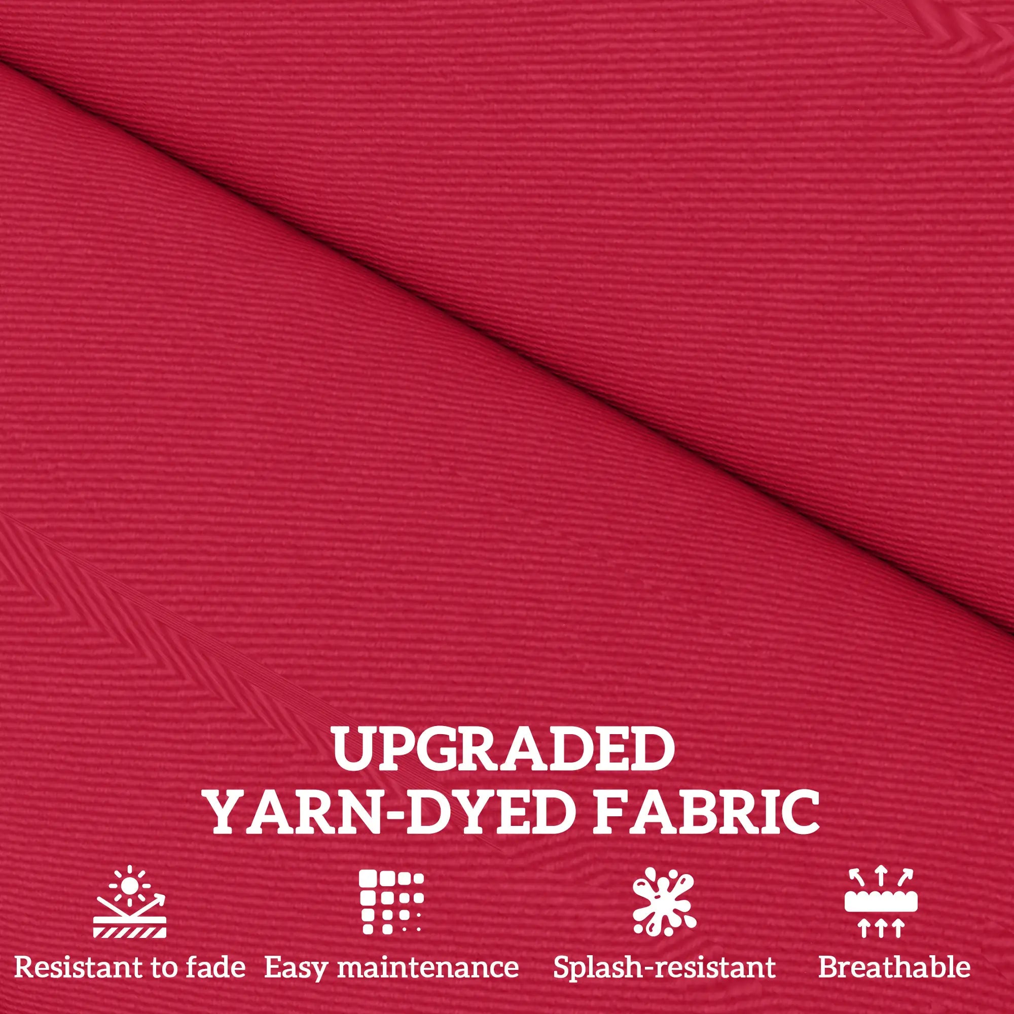 Patio Chair Cushion Set, 2-Piece, With Ties, Wine Red Patio Chair Cushions at Gallery Canada