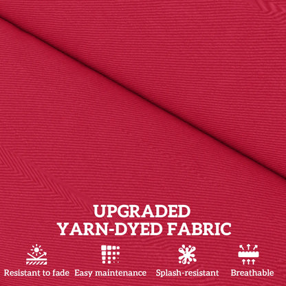 Patio Chair Cushion Set, 2-Piece, With Ties, Wine Red Patio Chair Cushions at Gallery Canada