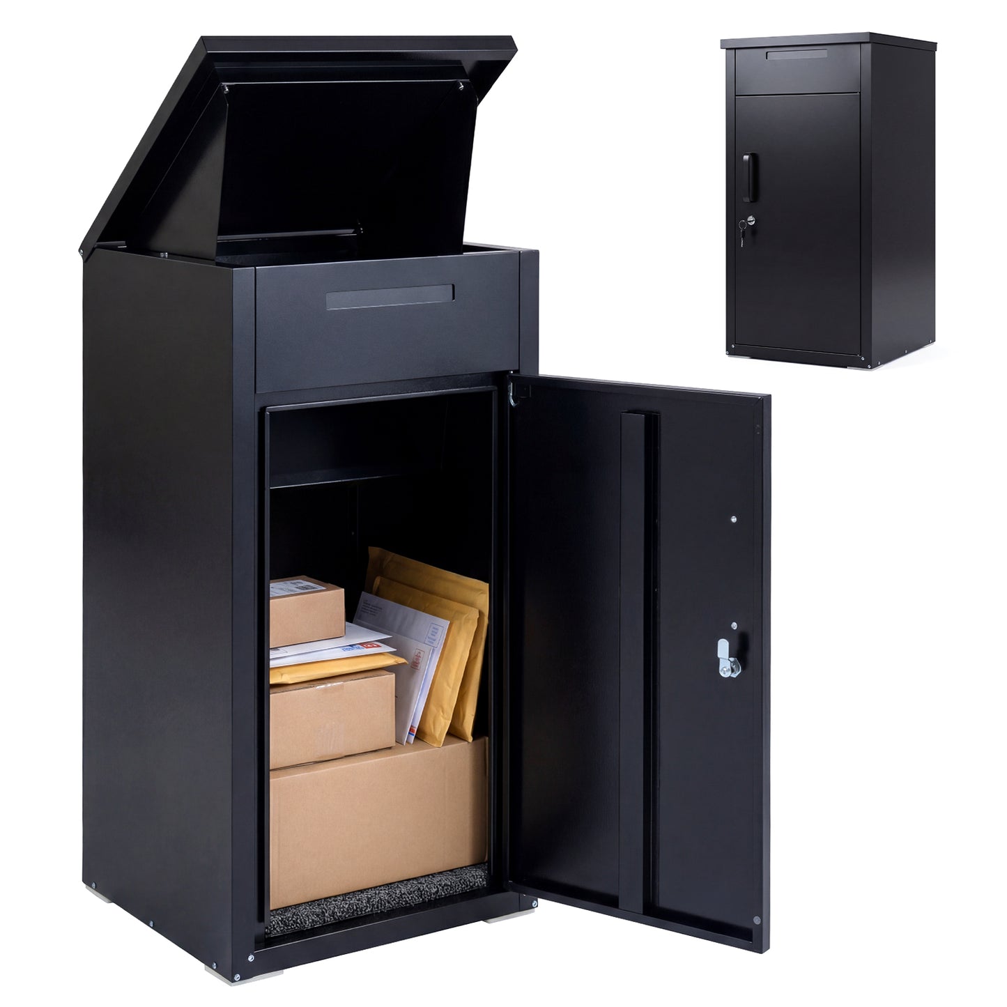 Package Delivery Box, Anti-Theft Board, Lockable Door, Black Sheds & Outdoor Storage at Gallery Canada