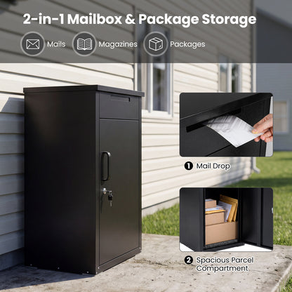 Package Delivery Box, Anti-Theft Board, Lockable Door, Black Sheds & Outdoor Storage at Gallery Canada
