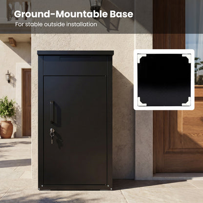 Package Delivery Box, Anti-Theft Board, Lockable Door, Black Sheds & Outdoor Storage at Gallery Canada