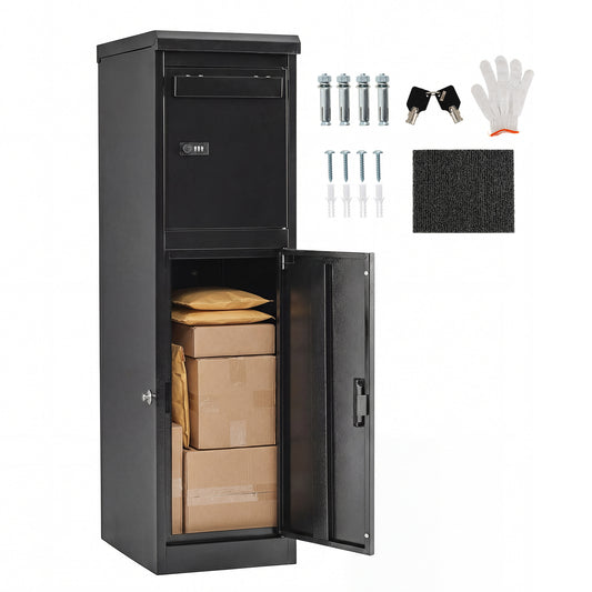 Package Delivery Box, Lockable Doors, Coded Lock, Black Sheds & Outdoor Storage Black at Gallery Canada