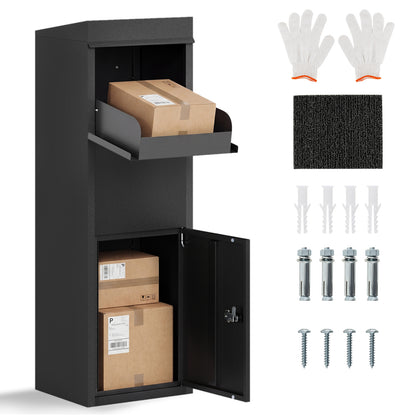 Package Delivery Box, Anti-Theft Baffle, Sloped Roof, Black Sheds & Outdoor Storage at Gallery Canada