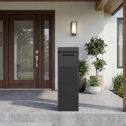 Package Delivery Box, Anti-Theft Baffle, Sloped Roof, Black Sheds & Outdoor Storage at Gallery Canada