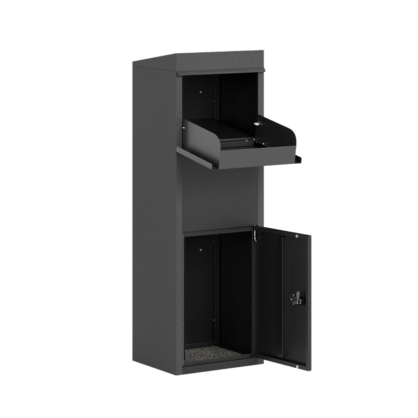 Package Delivery Box, Anti-Theft Baffle, Sloped Roof, Black Sheds & Outdoor Storage at Gallery Canada
