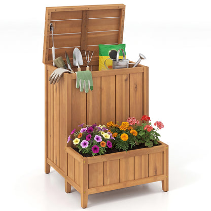 Package Delivery Box With Planter Box, Natural Raised Garden Beds Natural at Gallery Canada