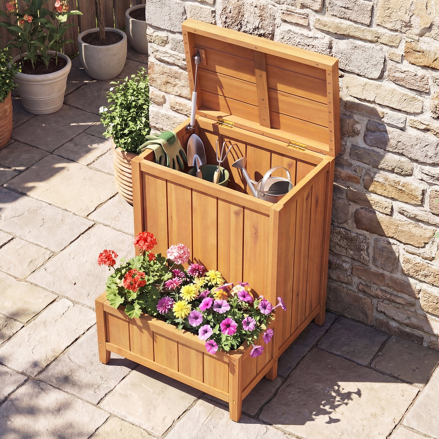 Package Delivery Box With Planter Box, Natural Raised Garden Beds at Gallery Canada