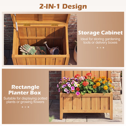 Package Delivery Box With Planter Box, Natural Raised Garden Beds at Gallery Canada
