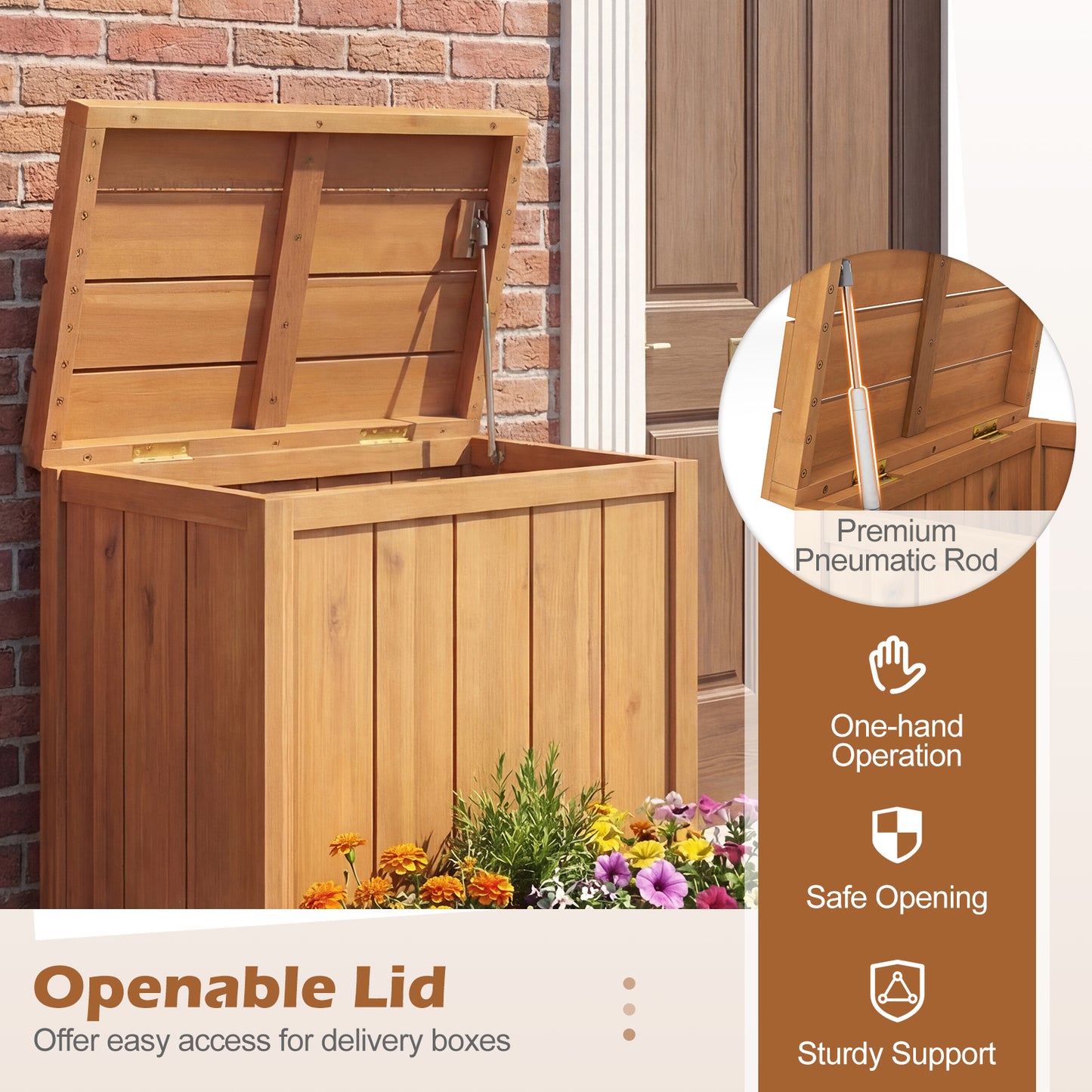 Package Delivery Box With Planter Box, Natural Raised Garden Beds at Gallery Canada