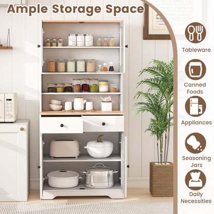 Pantry Cabinet With 2 Removable Shelves, White Sideboards Cabinets & Buffets at Gallery Canada