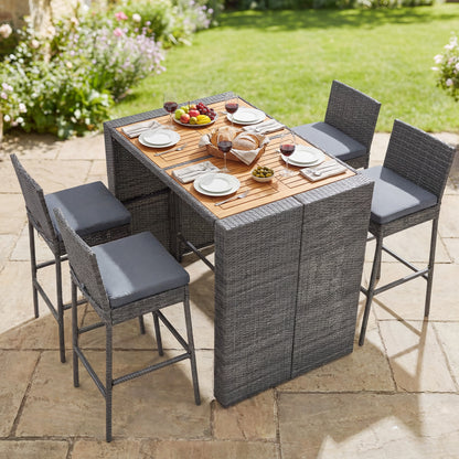 Acacia Wood Dining Set, Patio, Gray Patio Dining Sets at Gallery Canada