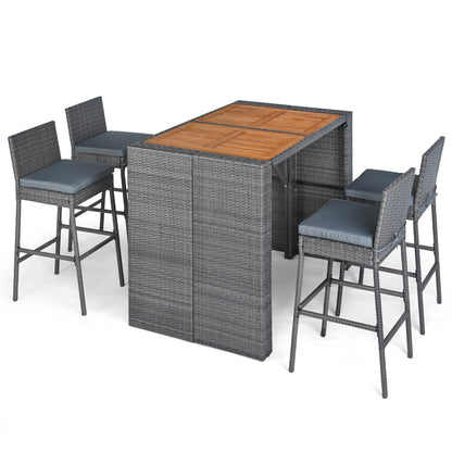 Acacia Wood Dining Set, Patio, Gray Patio Dining Sets at Gallery Canada