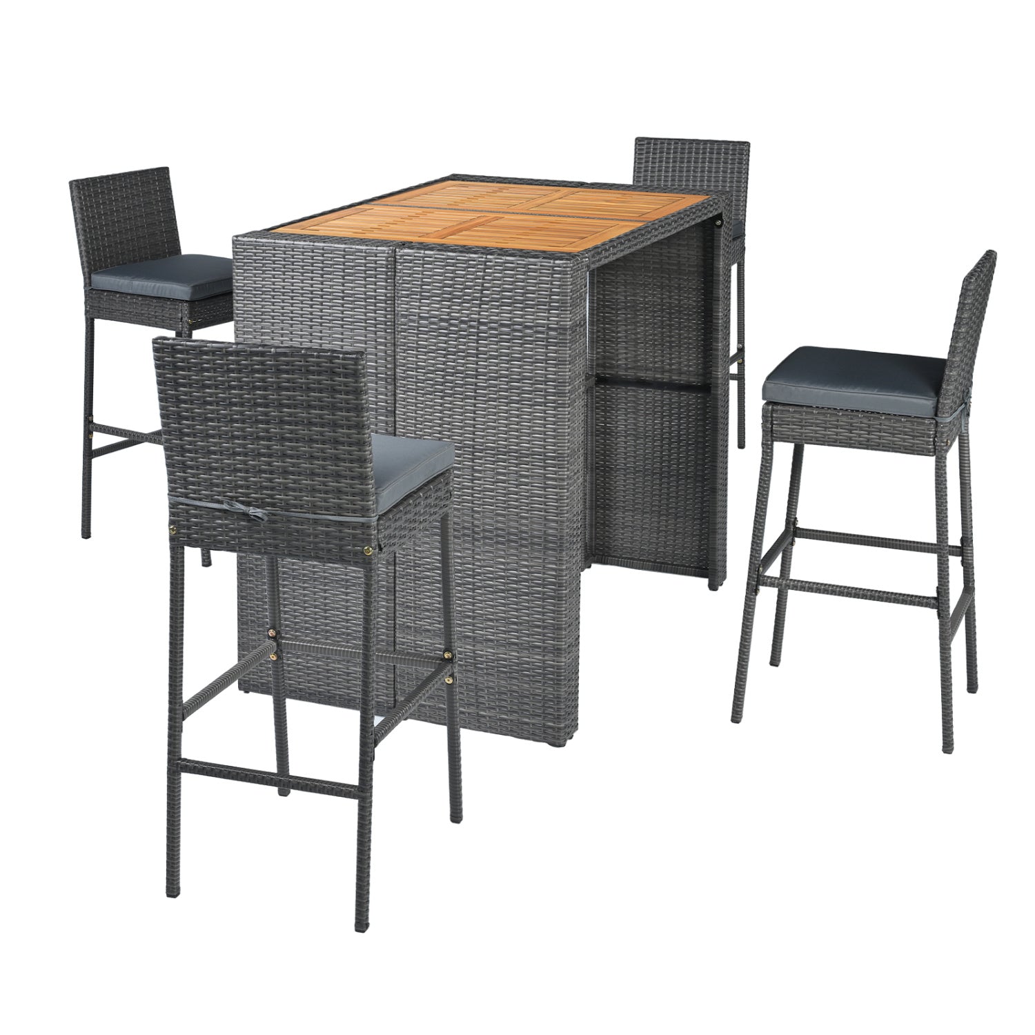 Acacia Wood Dining Set, Patio, Gray Patio Dining Sets at Gallery Canada