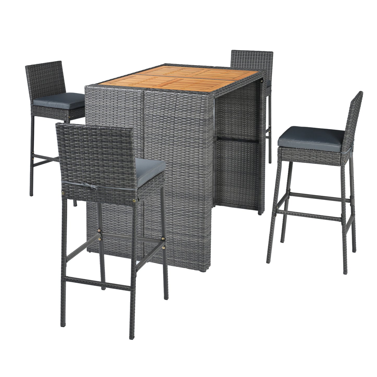 Acacia Wood Dining Set, Patio, Gray Patio Dining Sets at Gallery Canada