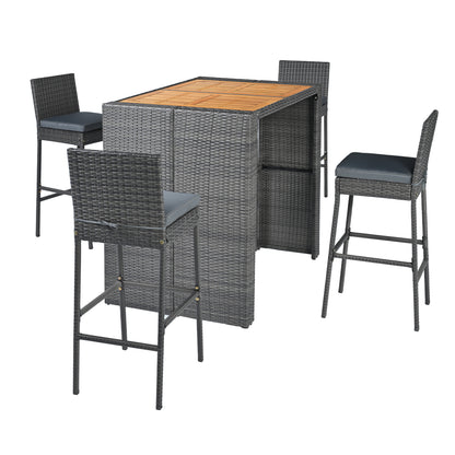 Acacia Wood Dining Set, Patio, Gray Patio Dining Sets at Gallery Canada