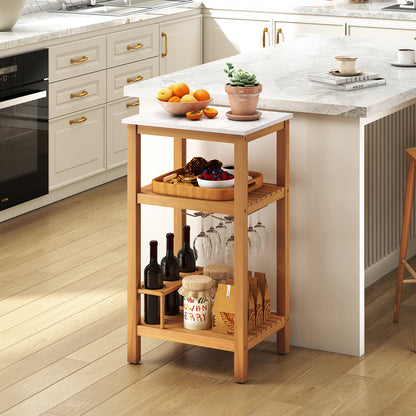 Patio Acacia Wood Storage Cabinet Patio Buffet Cabinet Bar Table Outdoor & Patio Furniture at Gallery Canada