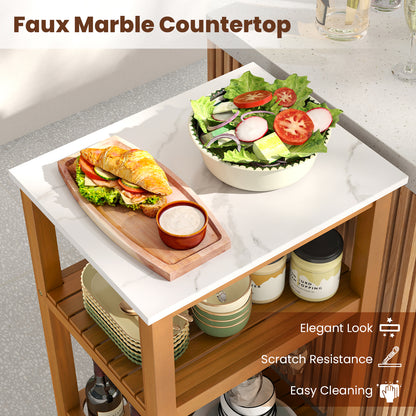 Patio Acacia Wood Storage Cabinet Patio Buffet Cabinet Bar Table Outdoor & Patio Furniture at Gallery Canada