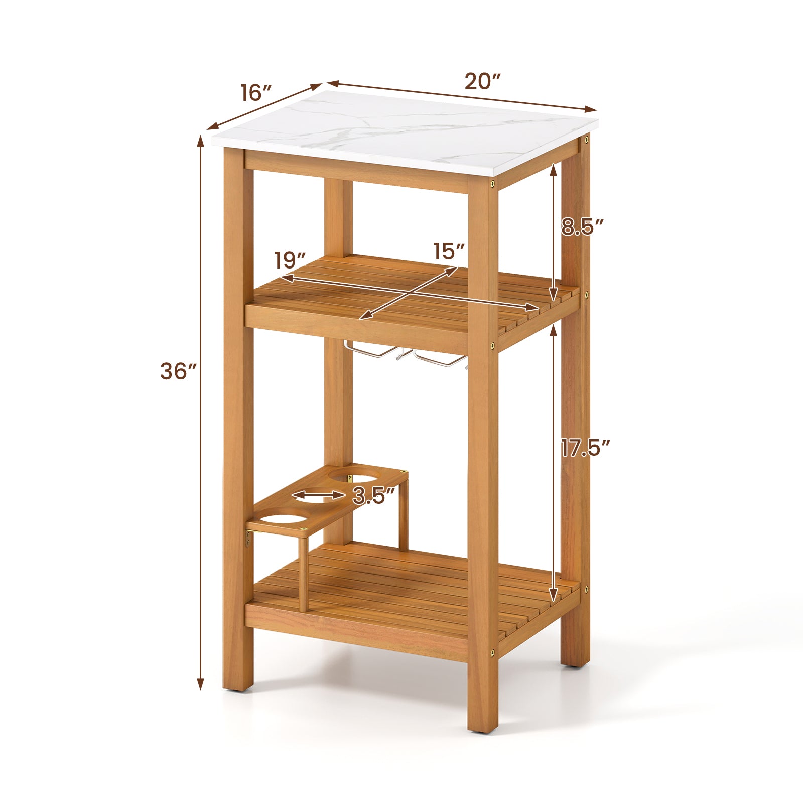 Acacia Wood Storage Cabinet, Patio Buffet Bar Table Outdoor & Patio Furniture at Gallery Canada