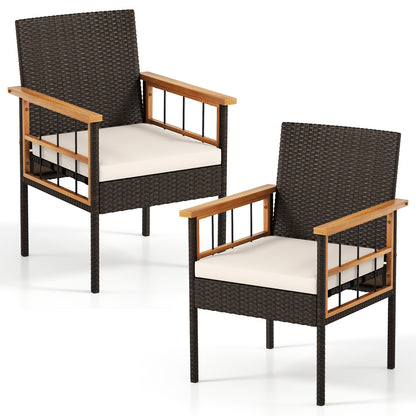 Patio Dining Chairs Set of 2, White Patio Dining Chairs White at Gallery Canada
