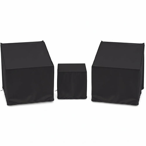 Waterproof Patio Furniture Cover for 3-Piece Bistro Set, Black