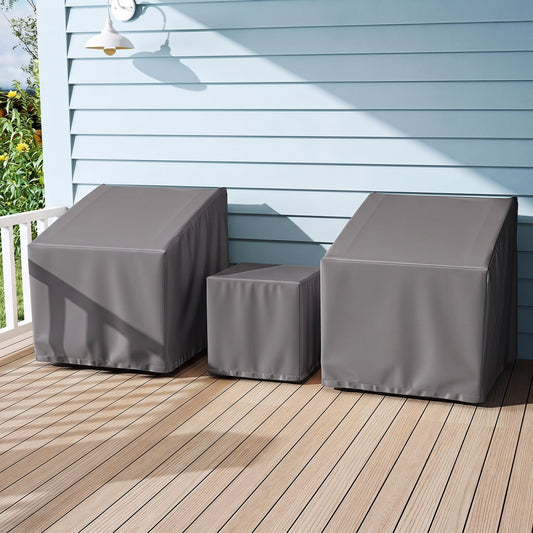 Outdoor Patio Furniture Covers, 3 Piece Bistro Set, Gray Outdoor Furniture Accessories Gray at Gallery Canada