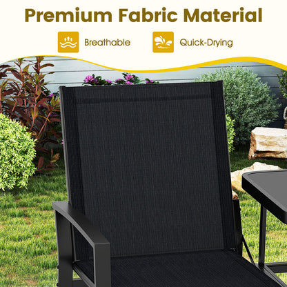 Patio Loveseat with Built-in Table, Black Outdoor Seating & Patio Chairs at Gallery Canada