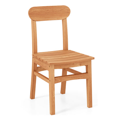 Patio Teak Wood Chair, Natural Patio Dining Chairs at Gallery Canada